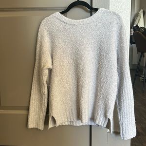 Anthropologie Sleeping on Snow Light Grey Sweater
